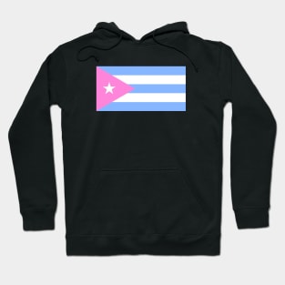 Cuba Flag Baby Pink Hoodie